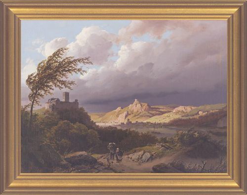 Barend Cornelis Koekkoek "Blick auf das Siebengebirge"