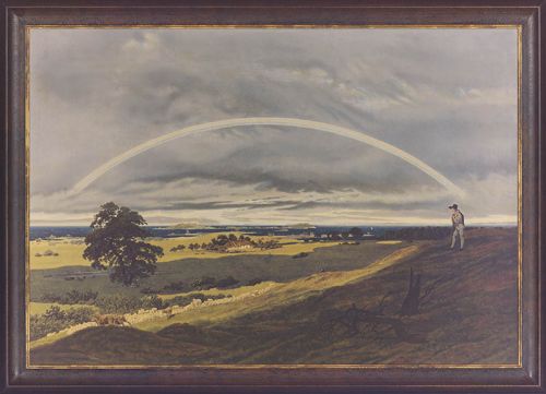 Caspar David Friedrich "Landschaft mit Regenbogen"