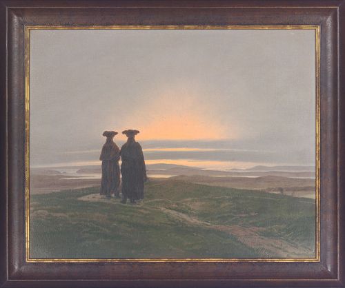 Caspar David Friedrich "Sonnenuntergang (Die Brüder)"