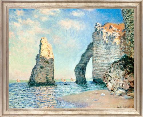 Claude Monet Felsnadel und Steilküste von Aval