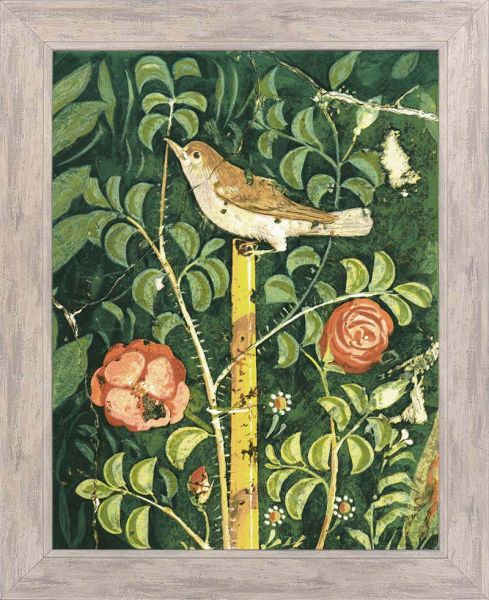Fresko römisch "Gartenmalerei - Vogel"