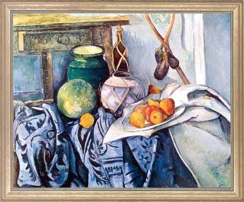 Paul Cézanne "Obststilleben mit Krügen und Flasche"