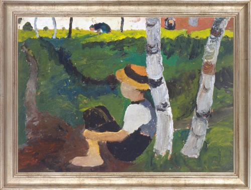 Paula Modersohn-Becker Knabe am Weg unter Birken
