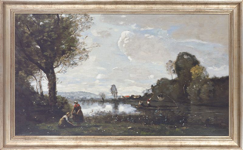 Camille Corot "Seinelandschaft bei Chatou"