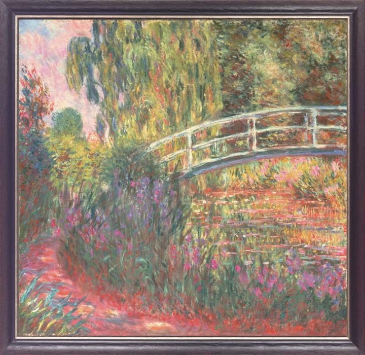 Claude Monet "Japanische Brücke im Garten von Giverny"