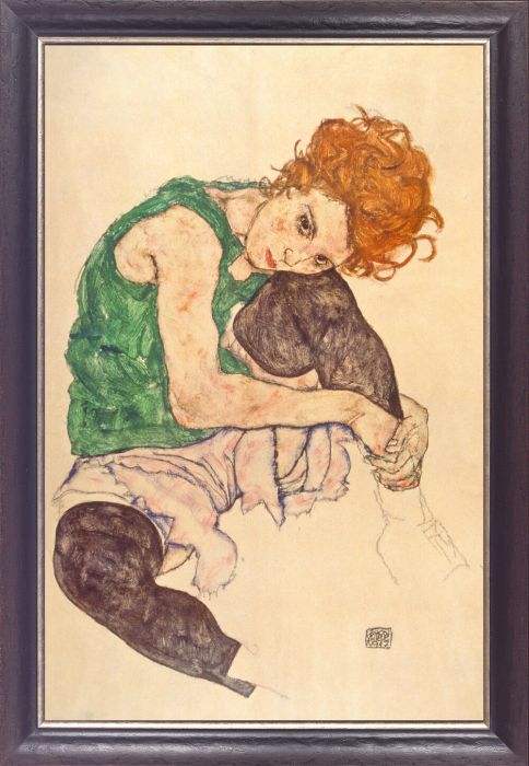 Egon Schiele Sitzende Frau mit hochgezogenem Knie