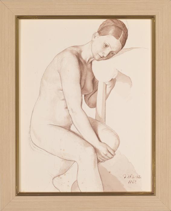 Julius Schnorr von Carolsfeld Sitzender Akt