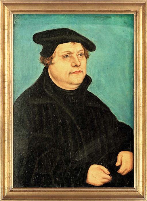 Lucas Cranach d. Ä. (Werkstatt) "Bildnis Martin Luther"