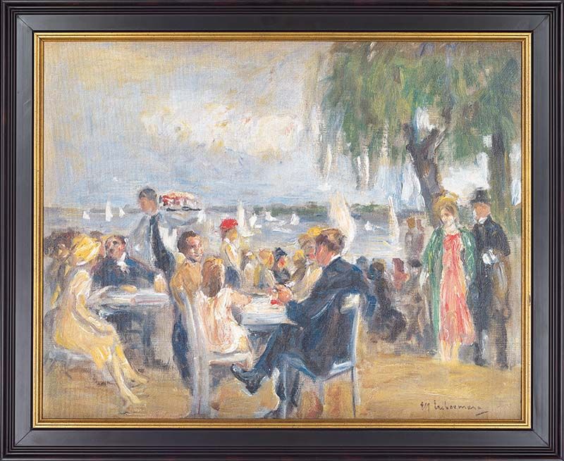 Max Liebermann "Gartencafé an der Elbe"