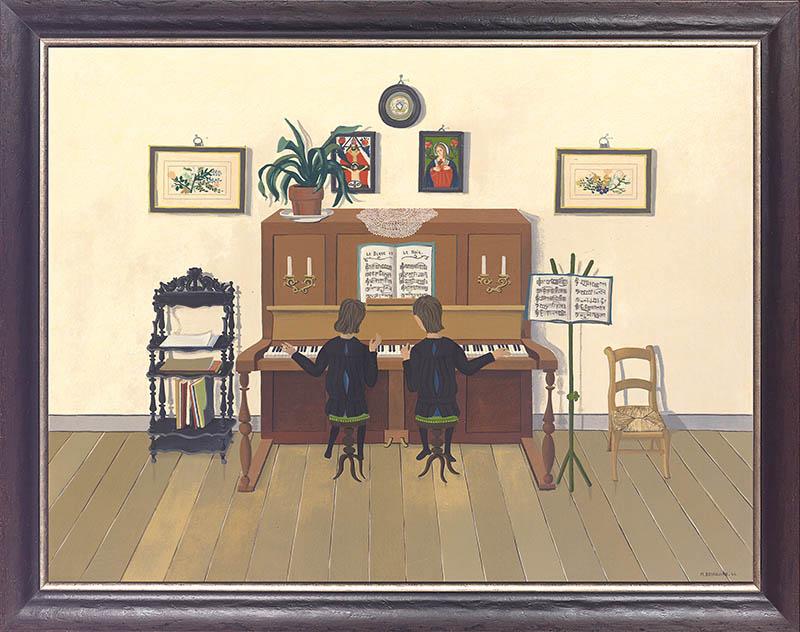 Micheline Boyadjian "Zwei Klavierspieler"