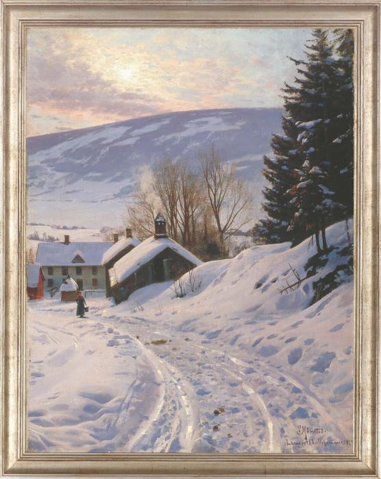 Peder Mönsted Wintersonne bei Lillehammer