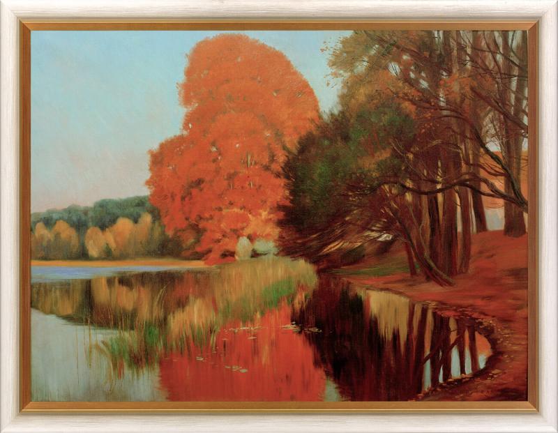 Philipp Franck Herbststimmung an einem märkischen See