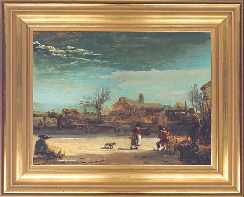 Rembrandt Harmensz van Rijn "Winterlandschaft"